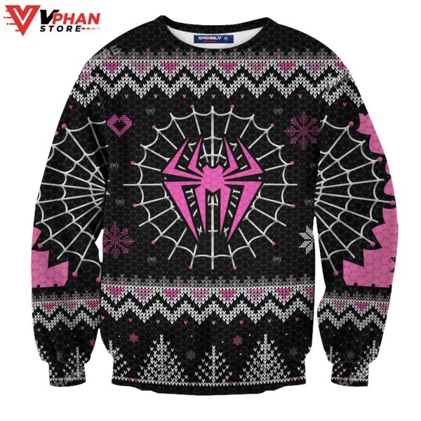 Spider Gwen Wool Knitted Sweater, Marvel Christmas Sweater