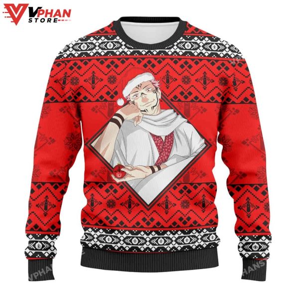 Sukuna Jujutsu Kaisen Christmas Wool Knitted Sweater