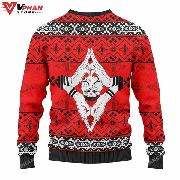 Sukuna Jujutsu Kaisen Christmas Wool Knitted Sweater