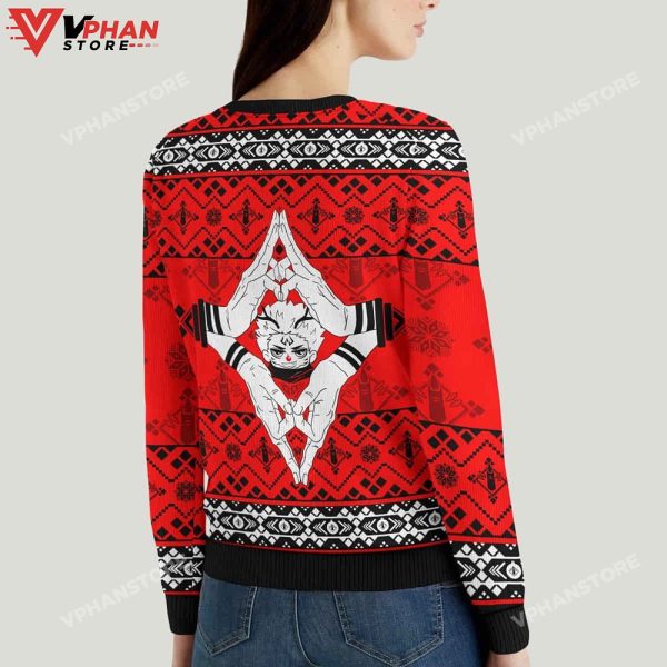 Sukuna Jujutsu Kaisen Christmas Wool Knitted Sweater