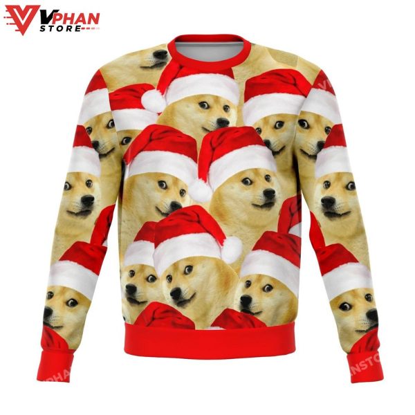 Corgi Dog Meme Funny Christmas, Ugly Christmas Sweater