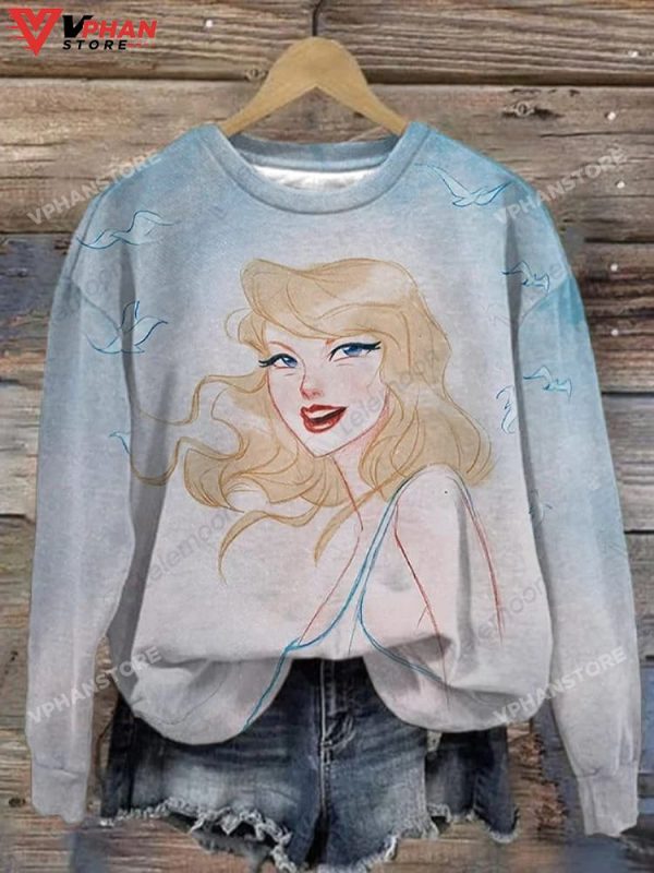 Taylor Retro Version Watercolor Sweatshirt, Taylor Cute Sweatshirt