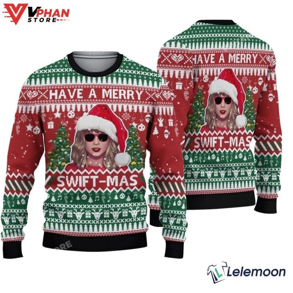 Taylor Swifties Have A Mery Swift Mas Ugly Sweater, Taylor Meme Sweater