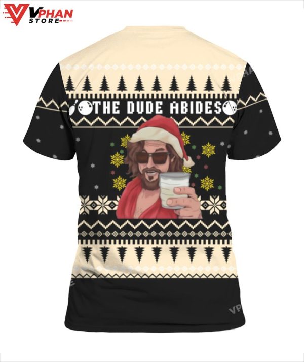 The Dude Abides Christmas Sweater, Meme Funny Christmas Sweater