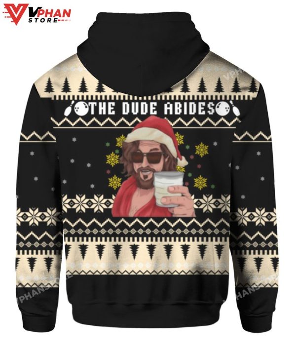 The Dude Abides Christmas Sweater, Meme Funny Christmas Sweater