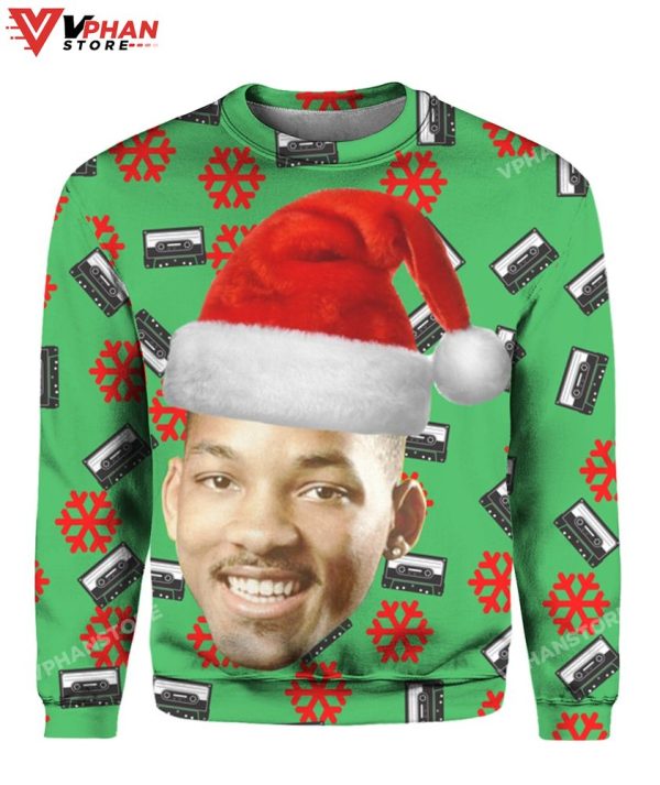 The Fresh Prince Of Bel Air Will Smith Christmas Sweater, Meme Funny Sweater