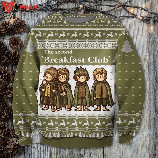 The Second Breakfast Lord Of The Rings Ugly Christmas Sweater