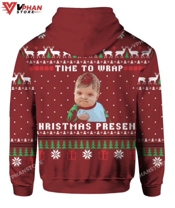 Time To Wrap Christmas Present Sweater, Meme Christmas Costume