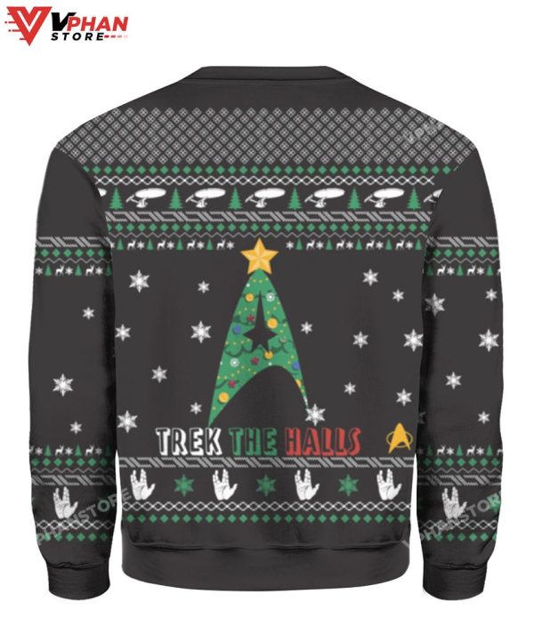 Trek The Halls Christmas Sweater, Retro Christmas Gift