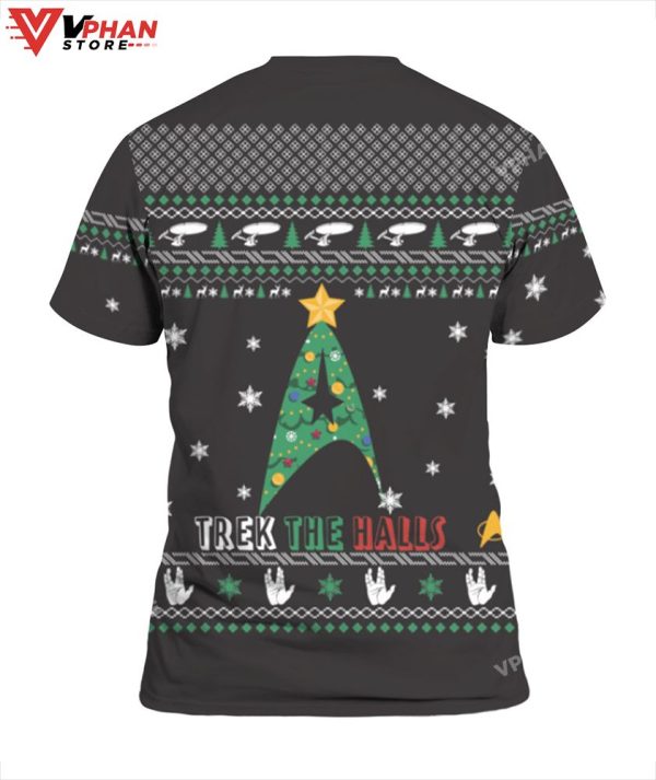 Trek The Halls Christmas Sweater, Retro Christmas Gift