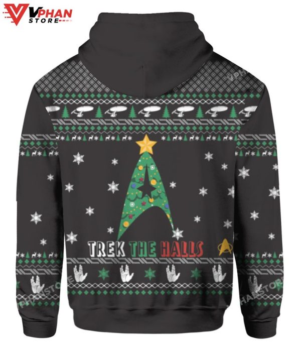 Trek The Halls Christmas Sweater, Retro Christmas Gift