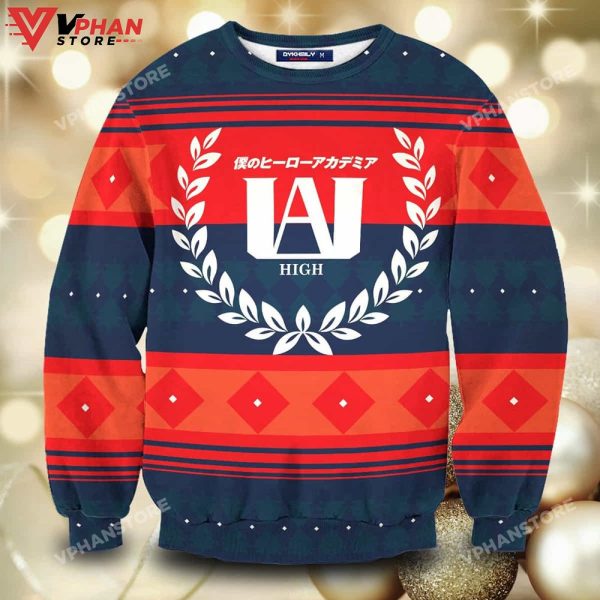 UA High Christmas Wool Knitted Sweater, Ugly Christmas Sweater