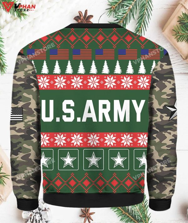 US Army Christmas Vintage Ugly Sweater