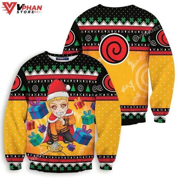 Uzumaki Holiday Way Unisex Ugly Christmas Sweater