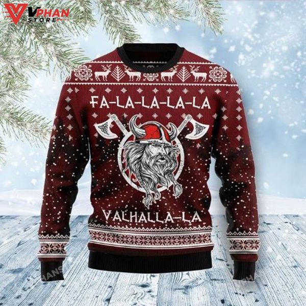 Viking Fa La La La Valhalla La All Christmas Sweater