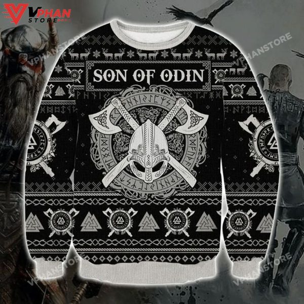 Viking Son Of Odin 3D Christmas, Ugly Christmas Sweater