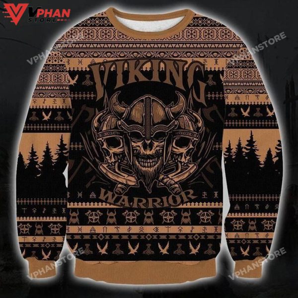 Viking Marrior 3D Christmas, Ugly Christmas Sweater