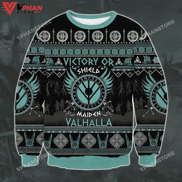 Viking Victory Ugly Christmas 3D, Ugly Christmas Sweater