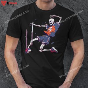 Volleyball Skeleton Women Men Volleyball Player Halloween T Shirt 1