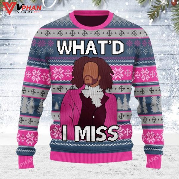 What’d I Miss HAMILTON Ugly Christmas Sweater