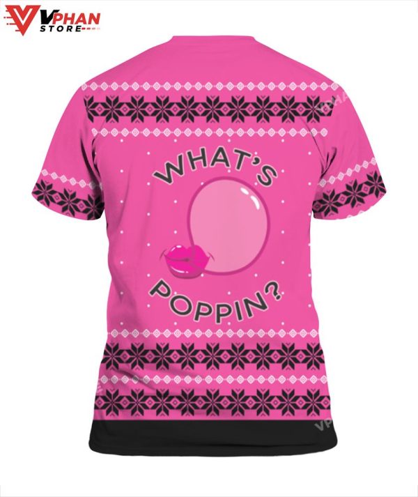 Whats Poppin Christmas Sweater, Vintage Christmas Costume