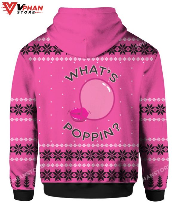 Whats Poppin Christmas Sweater, Vintage Christmas Costume