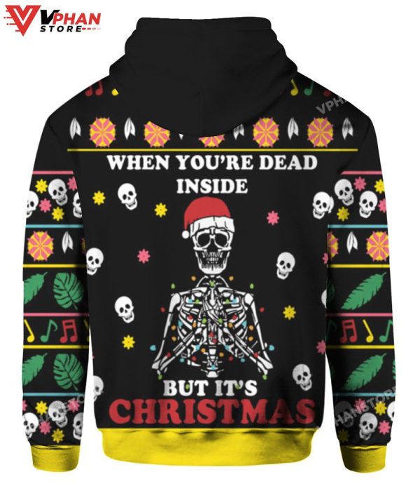 When You’re Dead Inside But Its Christmas Vintage Costume Sweater