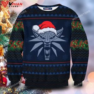 Witcher Geralt Christmas Wool Knitted Sweater 1