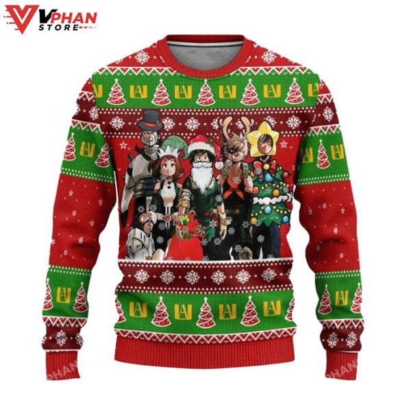 Xmas My Hero Academia Anime Ugly Christmas Sweater