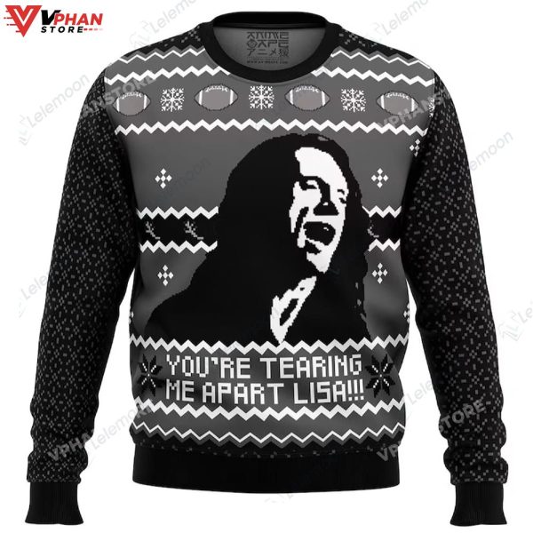 You’re Tearing Me Apart Lisa The Room Ugly Christmas Sweater