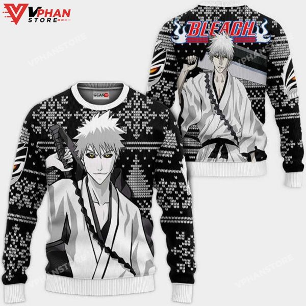 Zangetsu Bl Anime Xmas Ugly Christmas Knitted Sweater