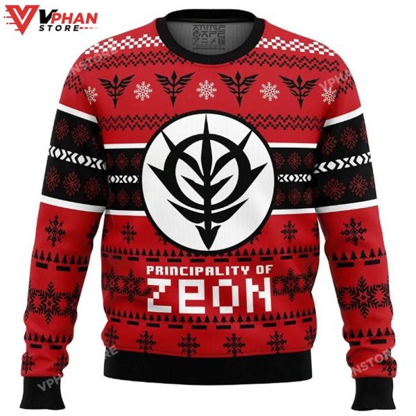 Zeon The Gundam Christmas Wool Knitted Ugly Sweater