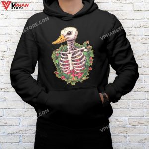 mockup black hoodie men Rubber Duck Skeleton Lazy Halloween Costume Funny Ducky T Shirt