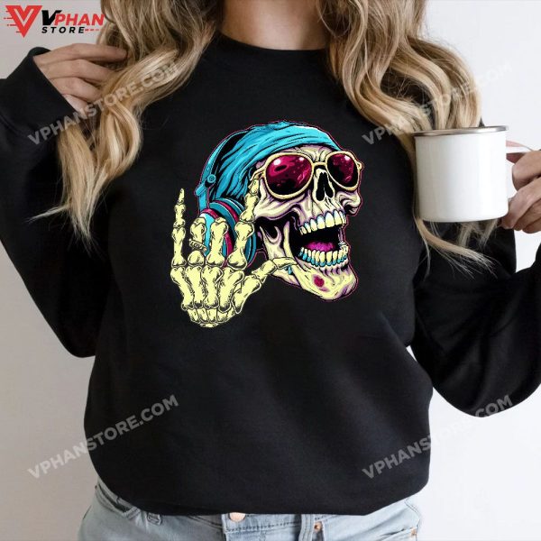 Rock And Roll Skull Skeleton Halloween Horror, Skeleton Halloween Outfit