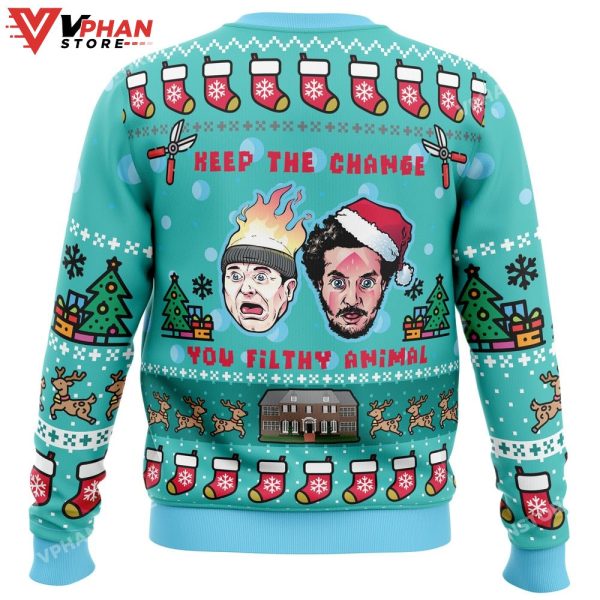 Keep The Change Home Alone Christmas Sweater