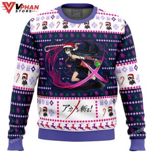 Akame Ga Kill Akame Christmas Attack Ugly Christmas Sweater 2