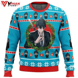 Aki Chainsaw Man Ugly Christmas Sweater 1