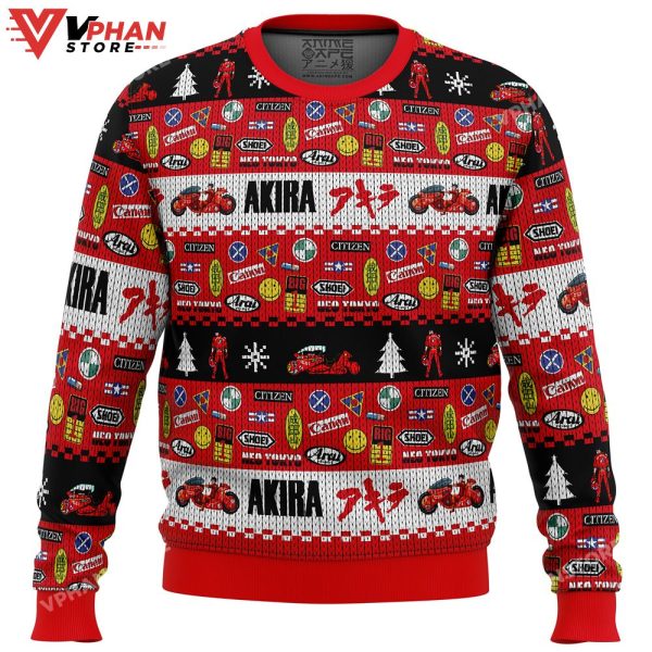 Akira Bike Decals Ugly Christmas Sweater