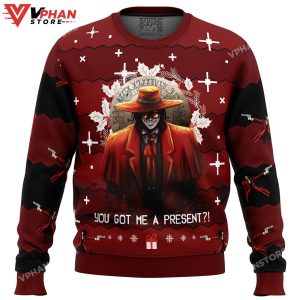 Alucard Hellsing Ugly Christmas Sweater 1