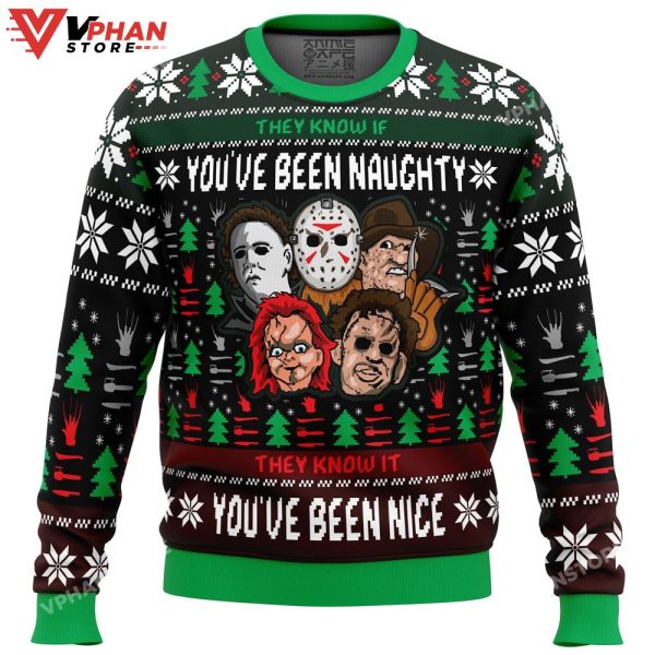 An Ugly Slasher Horror Movie Ugly Christmas Sweater