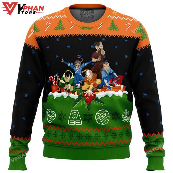 The Last Airbender On The Chimney Top Christmas Sweater