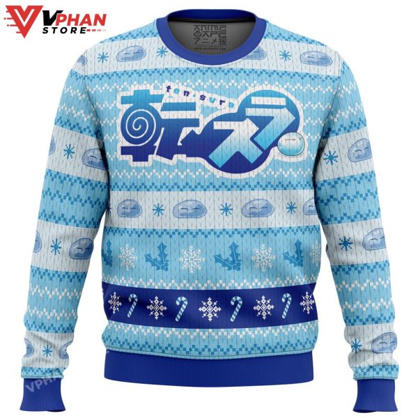 Blue Christmas That Time I Got Reincarnated As A Slime Ugly Sweater