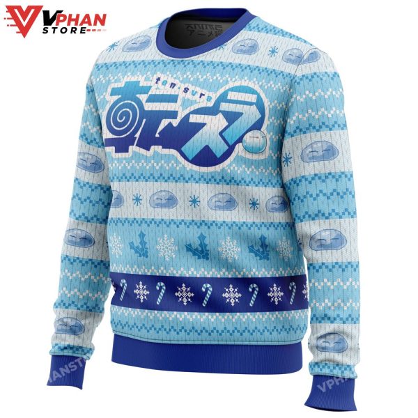 Blue Christmas That Time I Got Reincarnated As A Slime Ugly Sweater