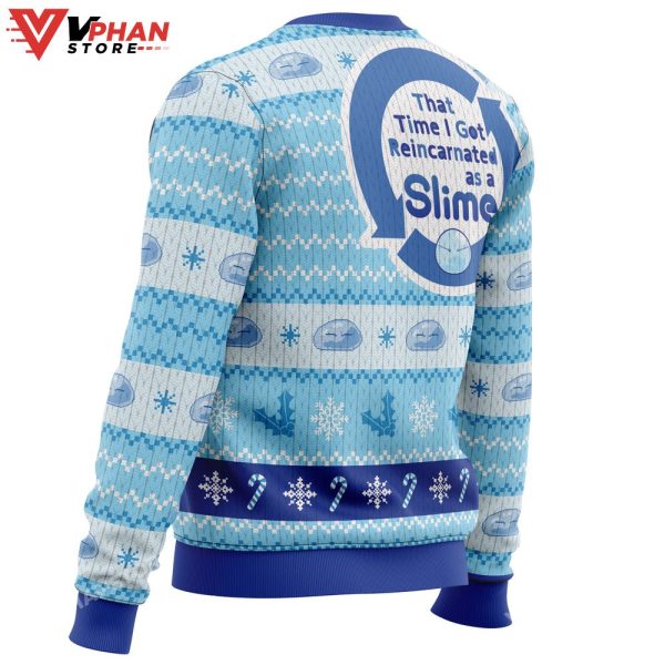 Blue Christmas That Time I Got Reincarnated As A Slime Ugly Sweater