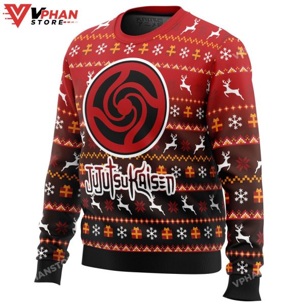 Bottons Symbol Jujutsu Kaisen Ugly Christmas Sweater