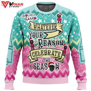 Celebrate the Season Squid Game Christmas Sweater 1