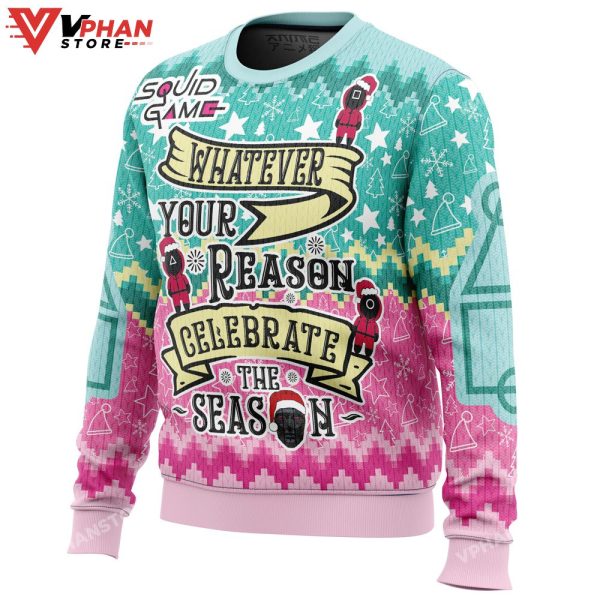 Celebrate the Season Squid Game Christmas Sweater