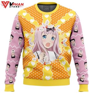 Chika Fujiwara Kaguya sama Love Is War Ugly Christmas Sweater 1