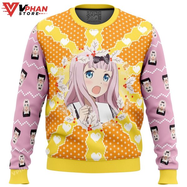 Chika Fujiwara Kaguya-sama Love Is War Ugly Christmas Sweater