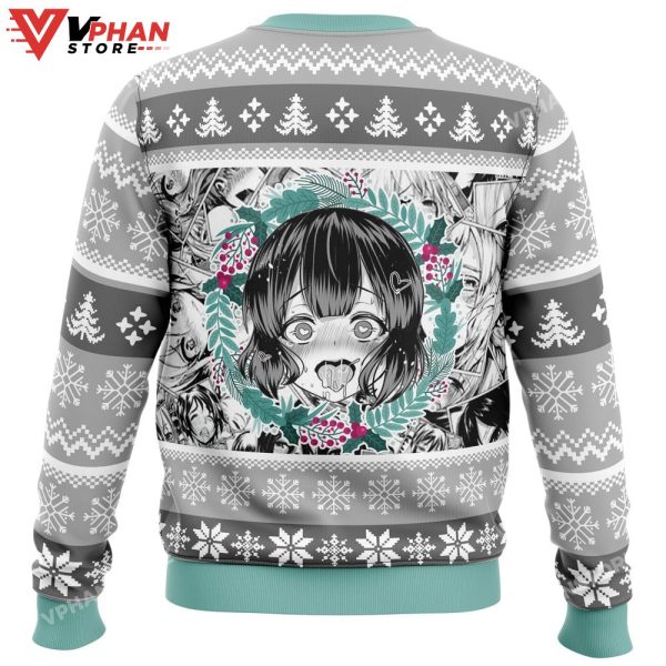 Christmas Anime Ahegao Ugly Sweater